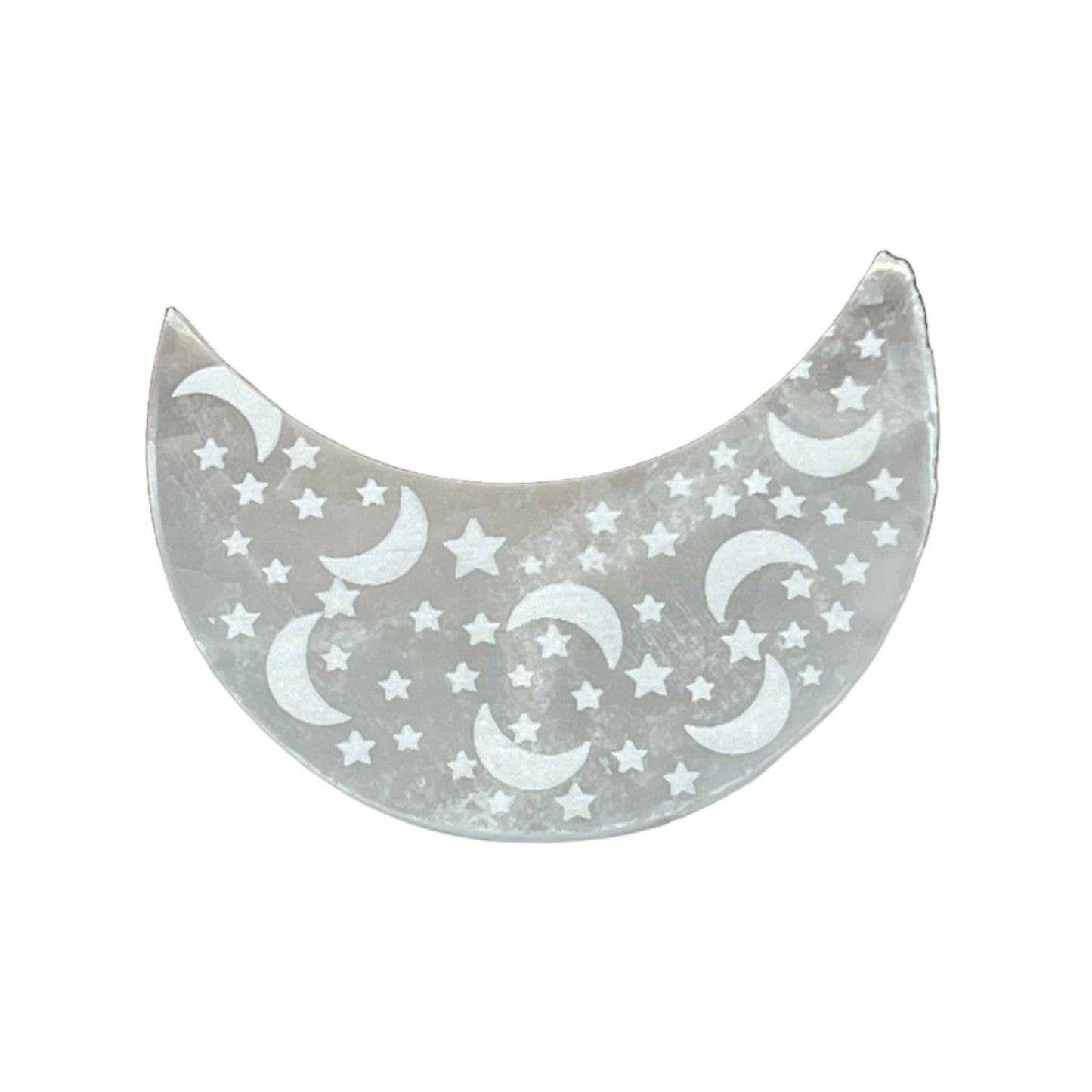 Selenite Crystal Cleansing Charging Crescent Moon