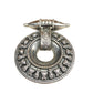 Large Oxidized Silver Shield Tribal Pedants