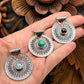 Swirl Shield Gemstone Pendants