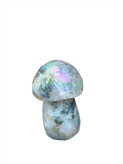 Angel Aura Moss Agate Mushrooms