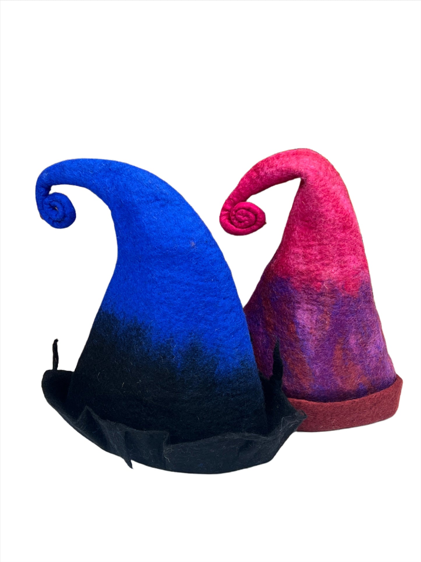 Hand felted Gradient Wool Hats