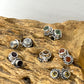 Mehindi Round Faceted Stud Earrings | 4mm