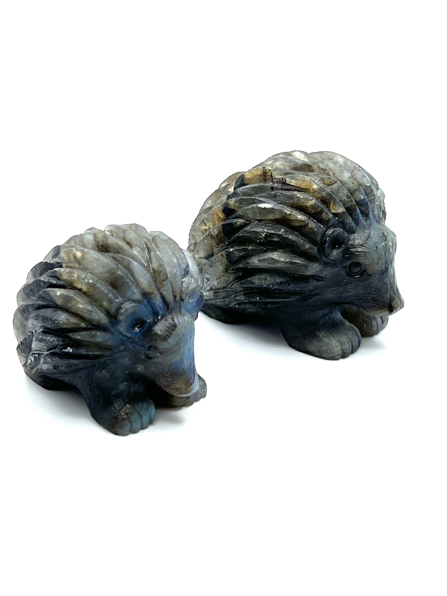 Labradorite Carved Hedgehog