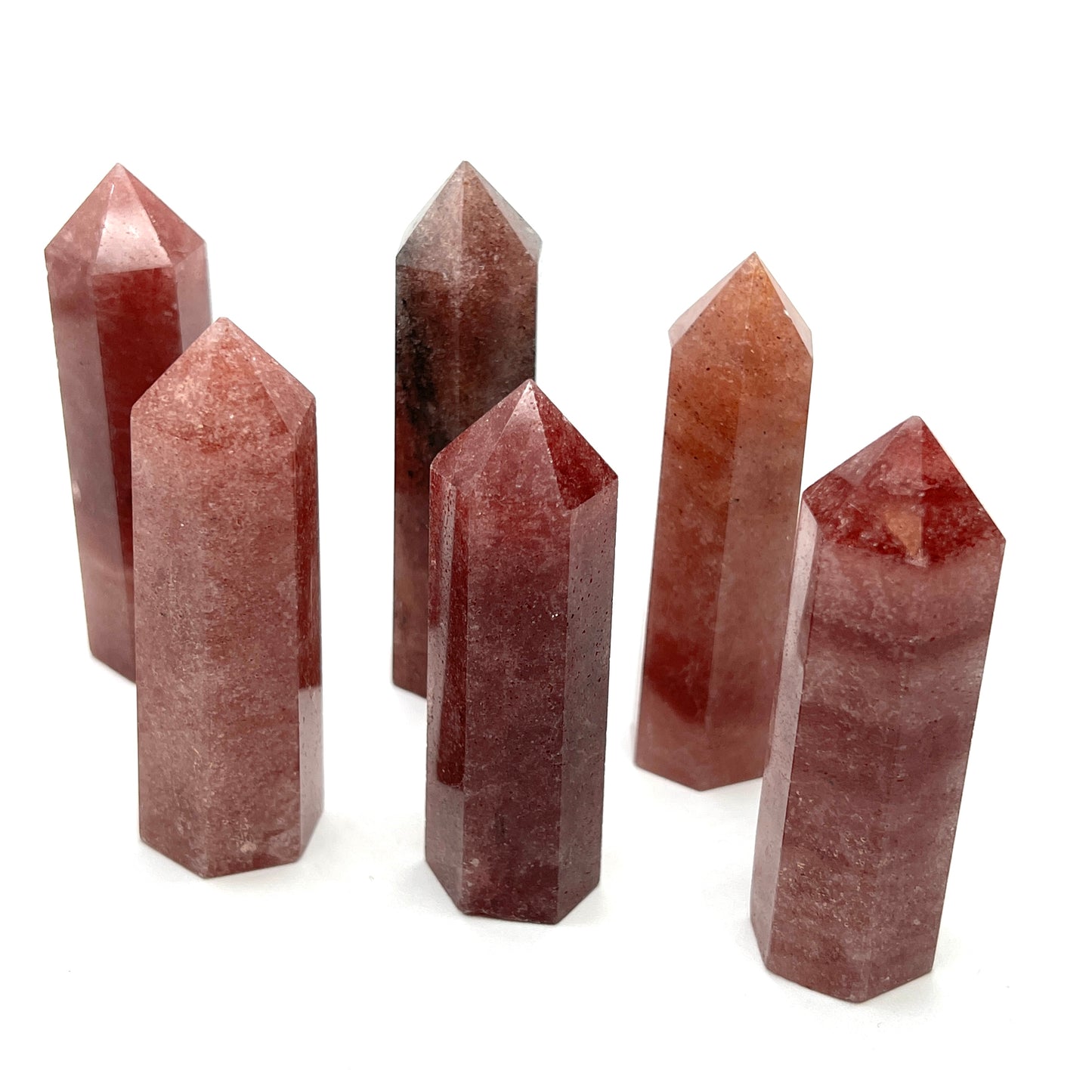 Strawberry Quartz Crystal Towers