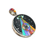 Rare Inlaid Gemstone All Seeing Eye Pendant by David Freeland