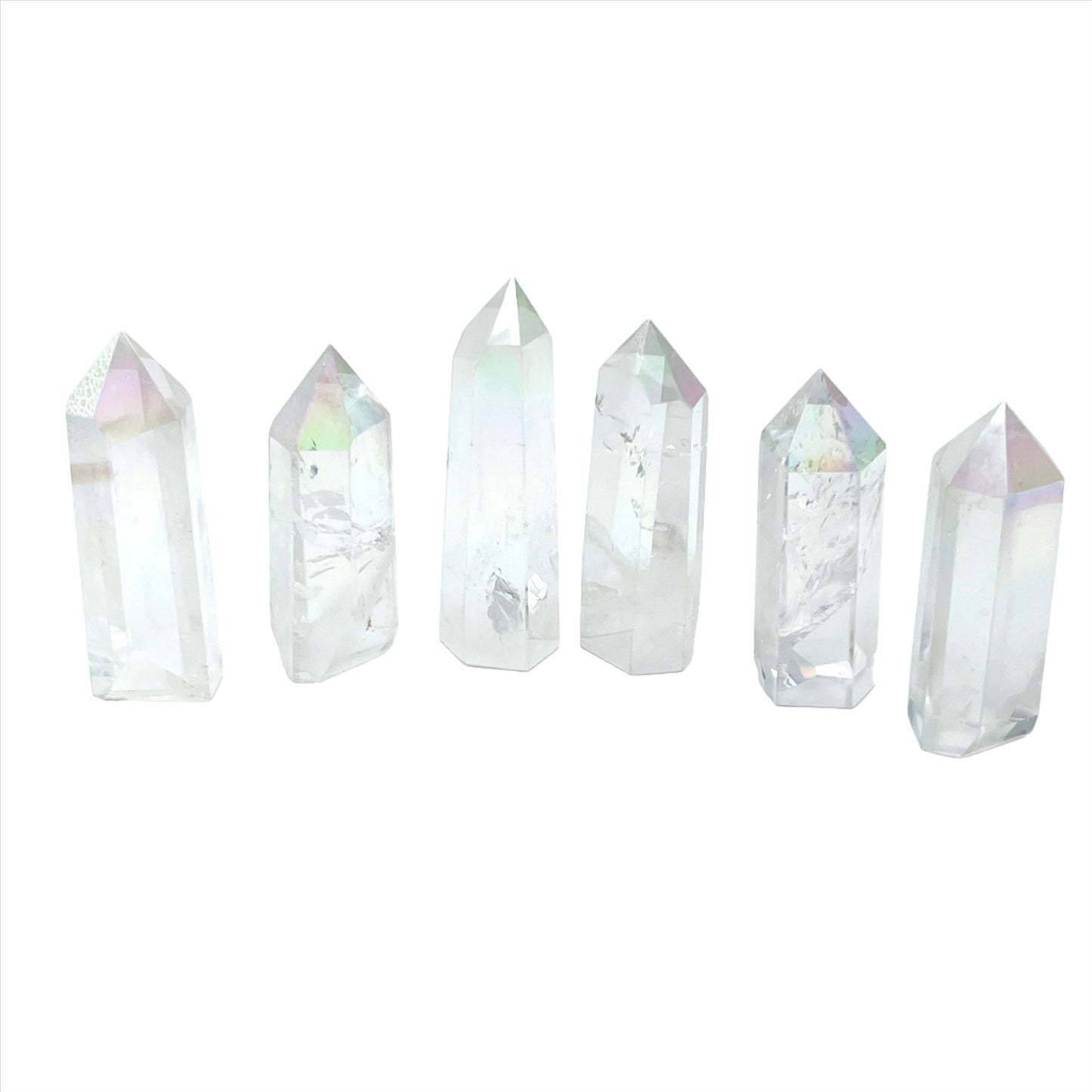 Angel Aura Clear Quartz Towers