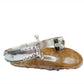 Vintage Rajasthani Sterling Silver Kada Bracelet
