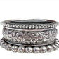 Vintage Rajasthani Sterling Silver Large Studded Bracelet