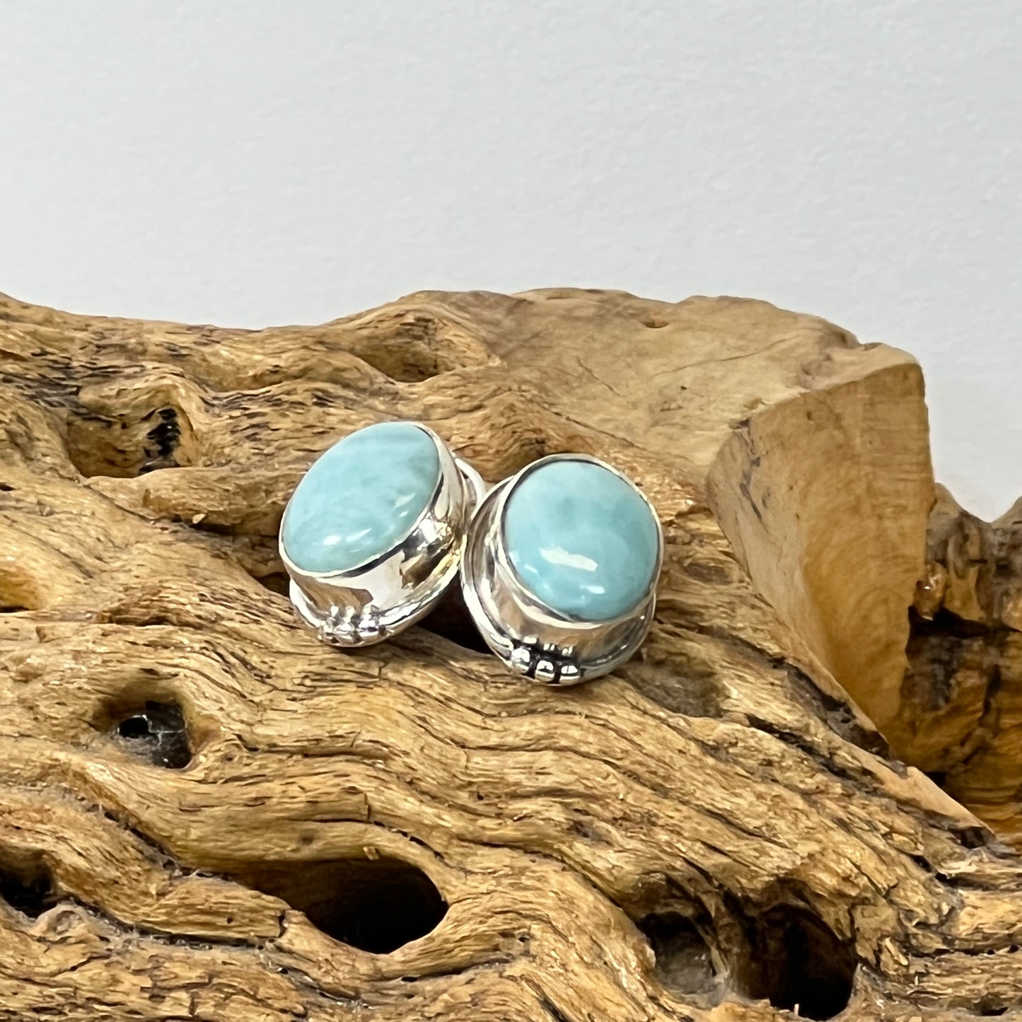 10mm Beaded Oval Studs Earrings