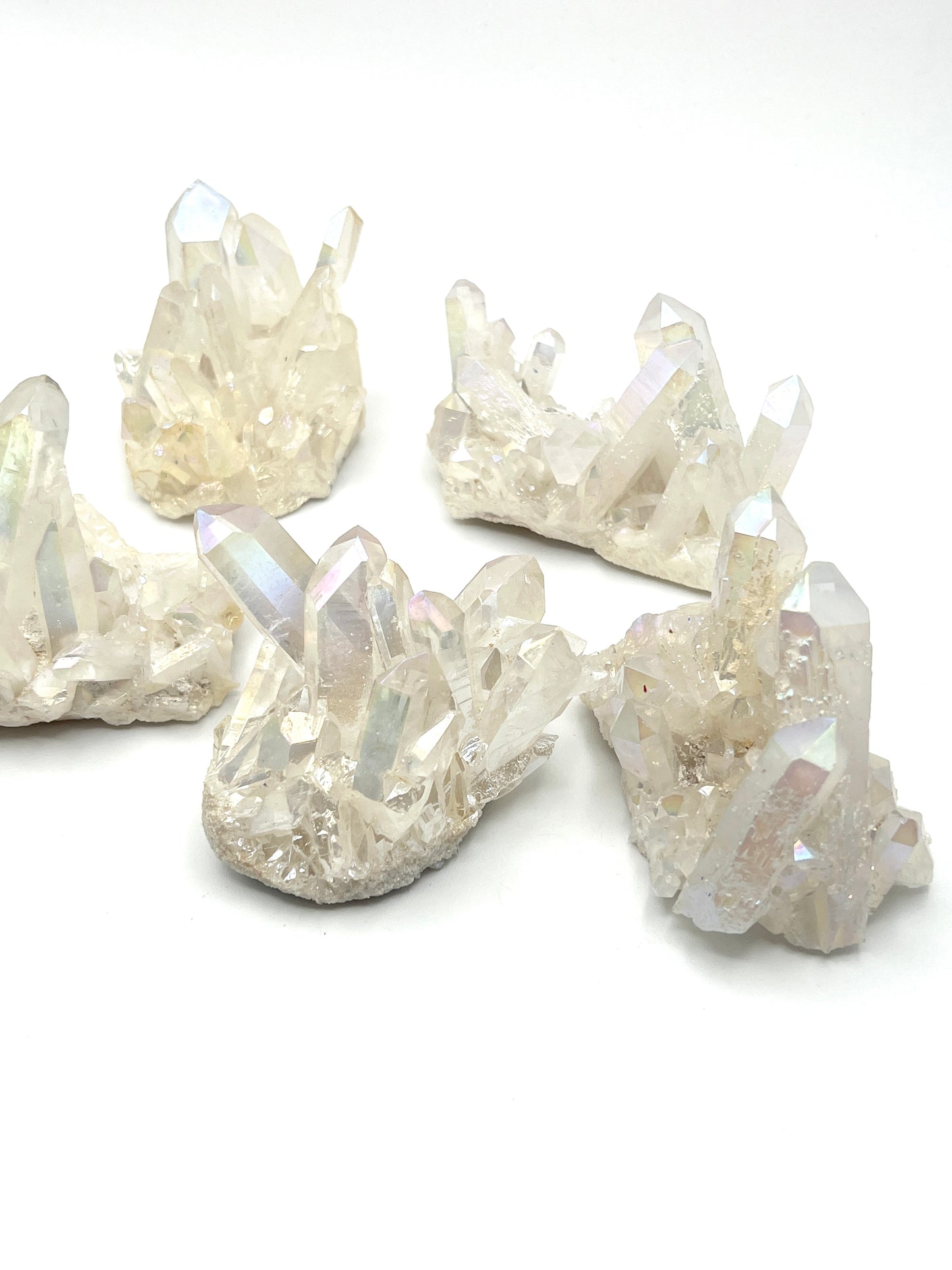 Angel Aura Quartz Clusters