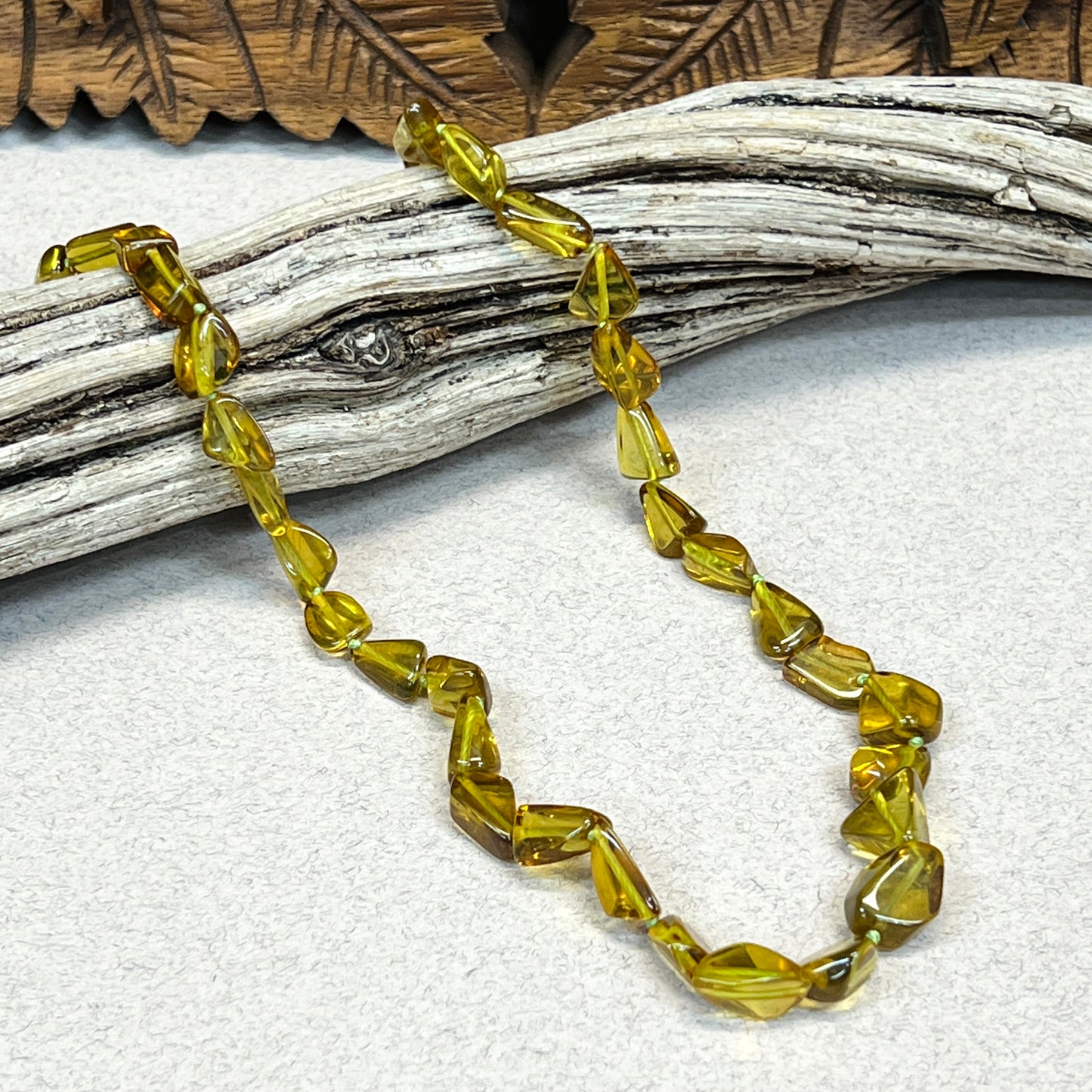 Baltic Green Amber Necklaces