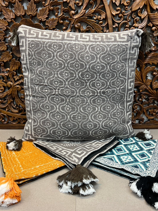 Block Print Throw Pillows | Square