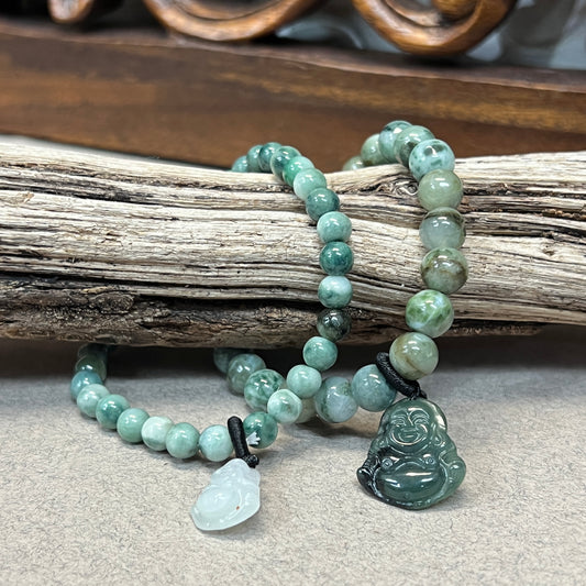 Jade Buddha Stretchy Bracelets