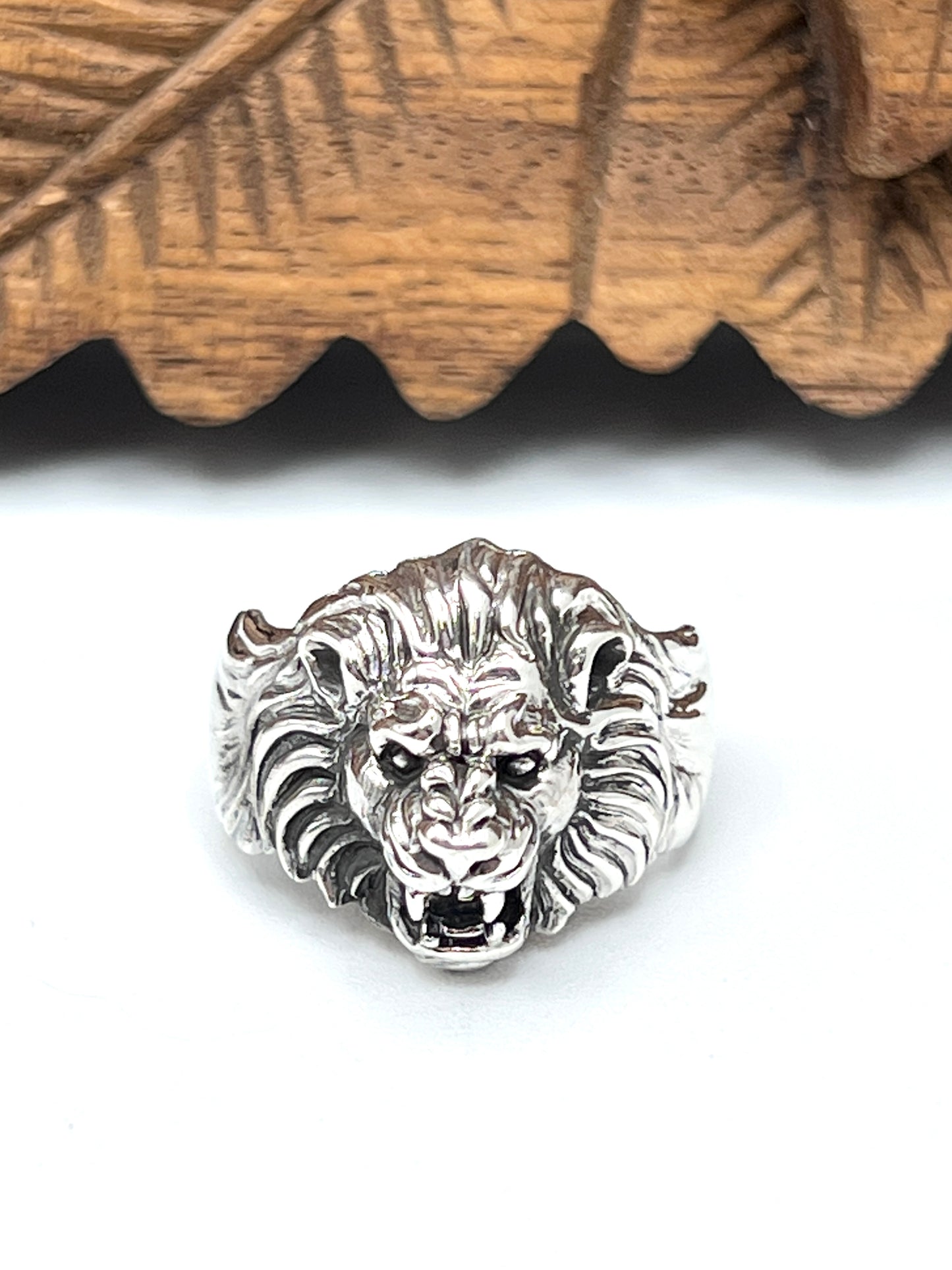 Sterling Silver Lion Ring