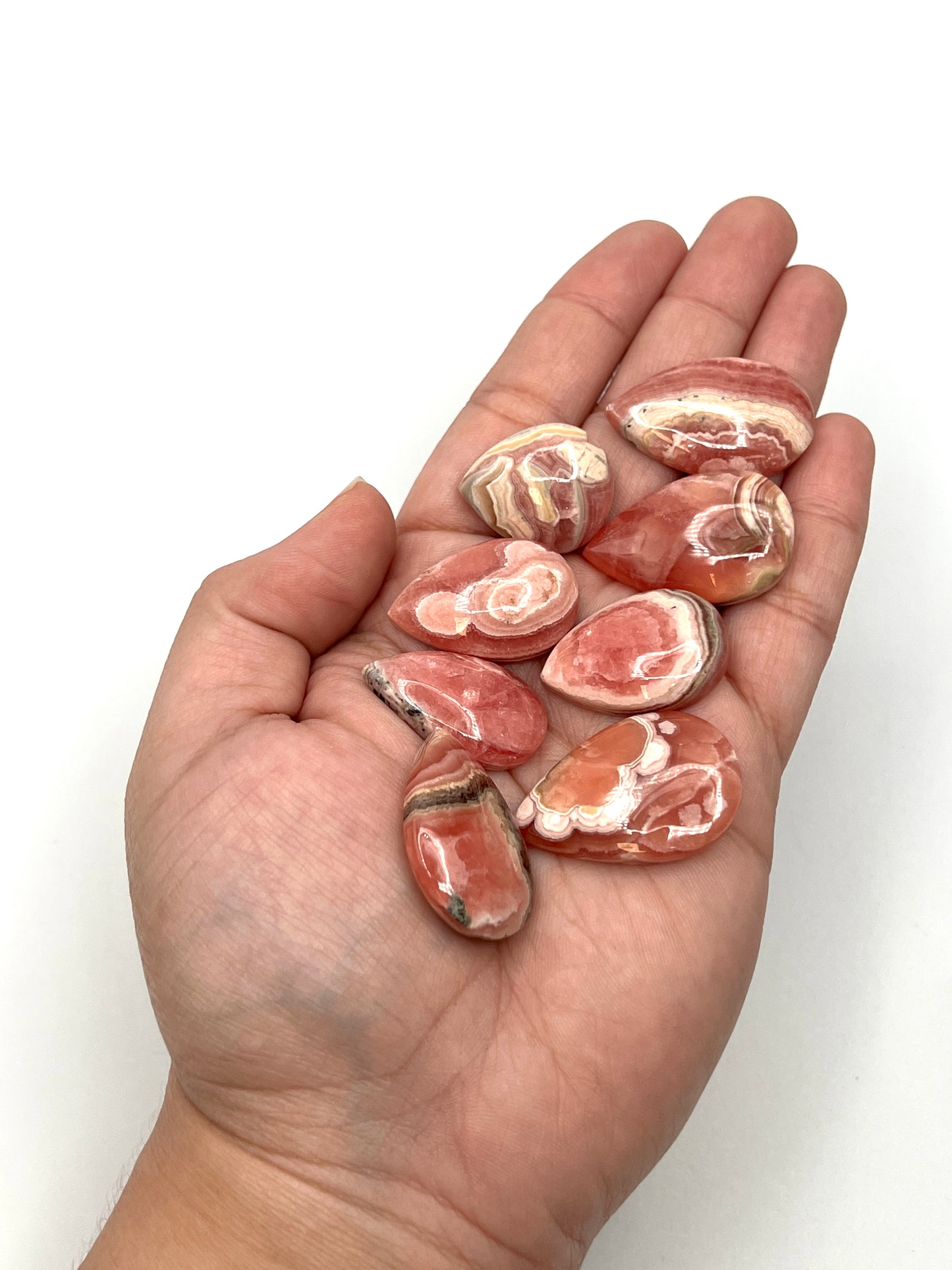 Rhodochrosite Teardrop Stones