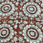 Flower Block Print Foot Stool | Square