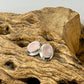 6mm Beaded Oval Faceted Studs Earrings