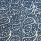 Natural Indigo Block Print Foot Stool | Round
