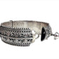 Vintage Rajasthani Sterling Silver Studded Bracelet