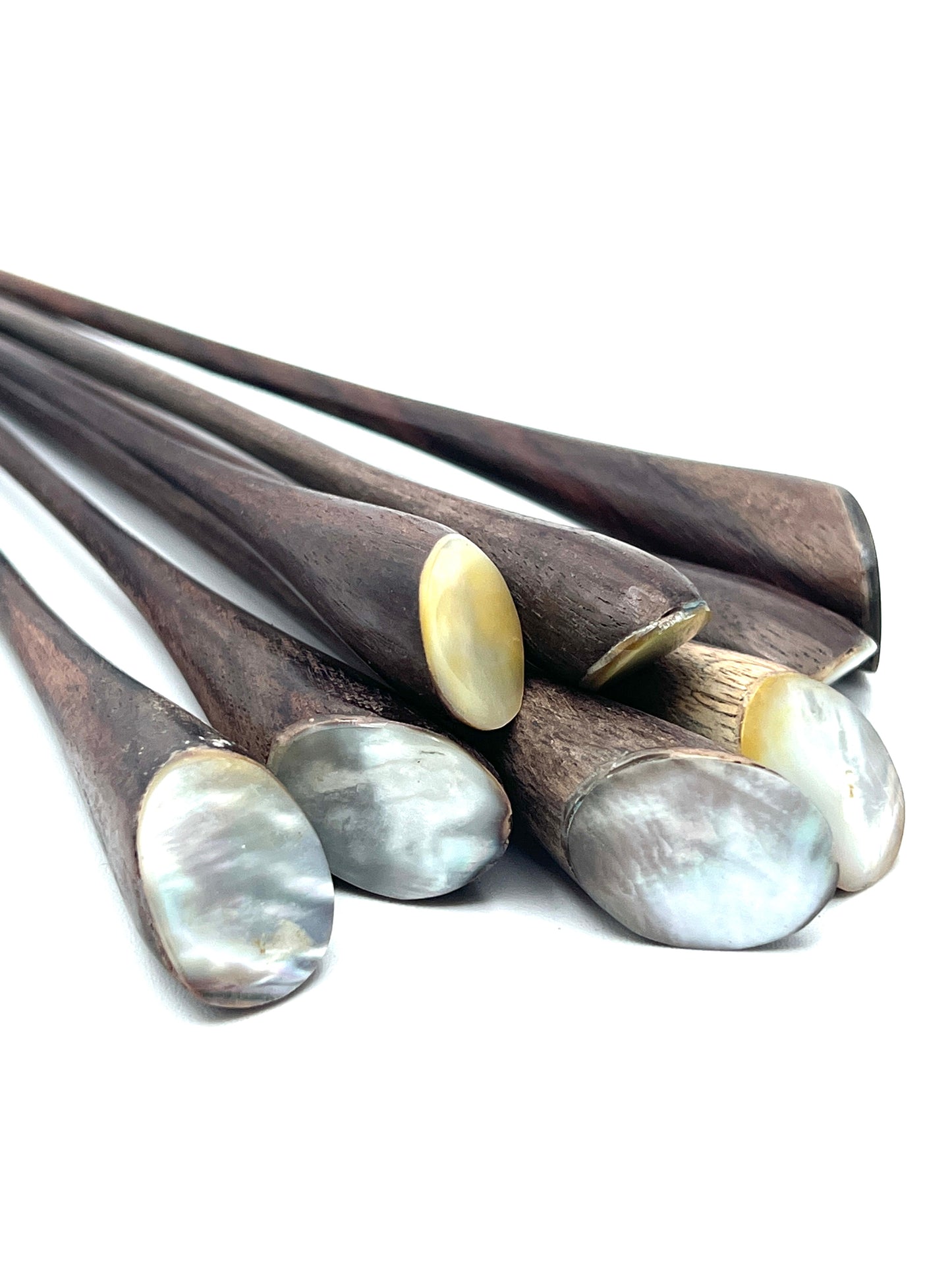 Sono Wood and Shell Hair Sticks