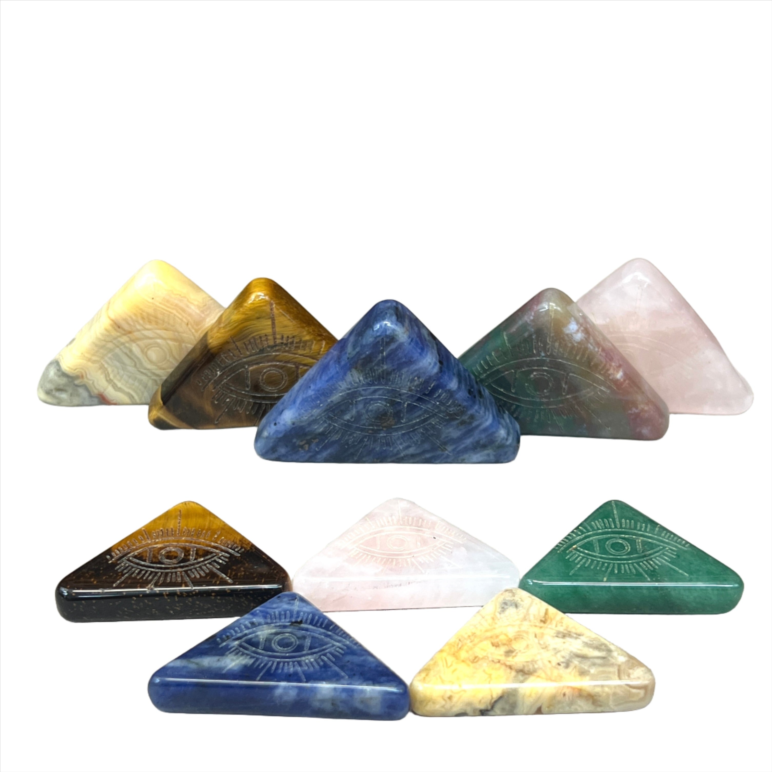 All Seeing Eye Triangle Stones – Midnight Sun