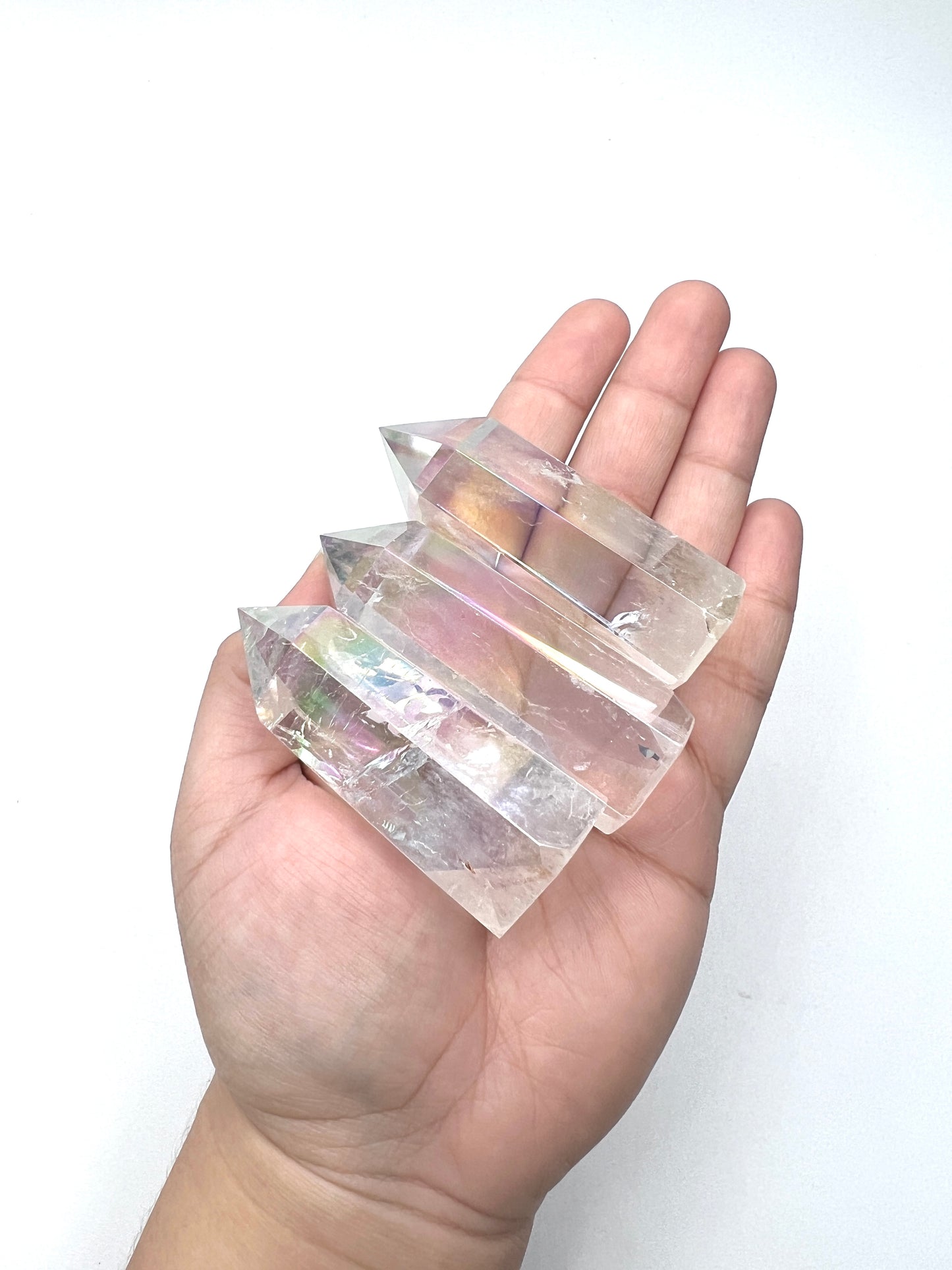 Angel Aura Clear Quartz Towers