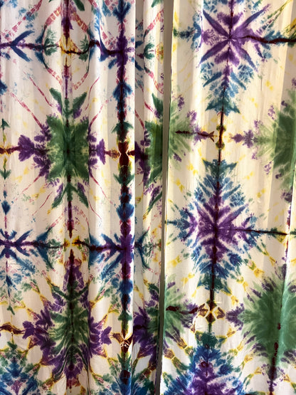 Pastel Tie Dyed Curtain Panels