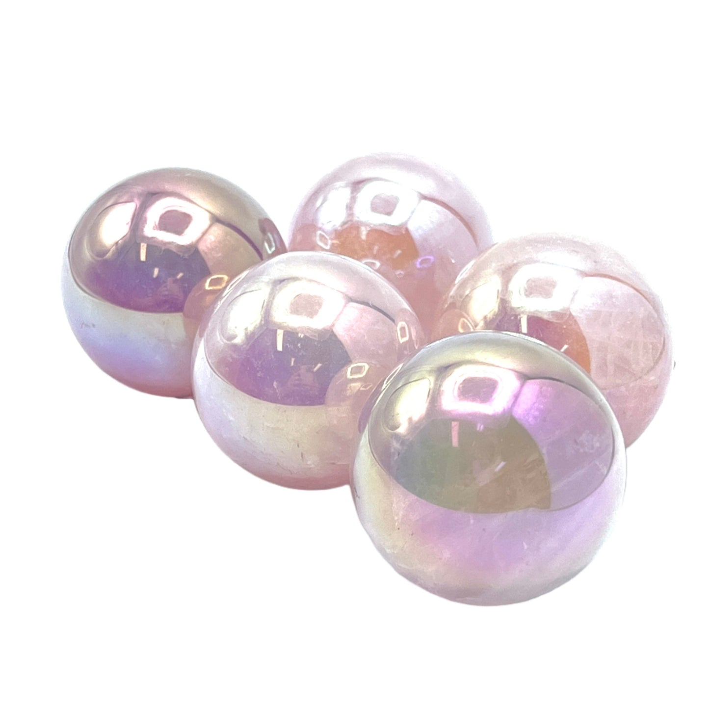 Angel Aura Rose Quartz Spheres