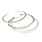 Sterling Silver Hammered Cut Cuff Bracelets