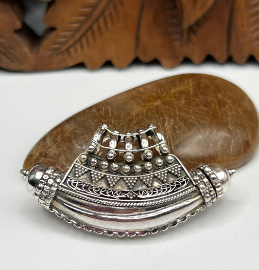Sterling Silver Tribal Amulet Pendant