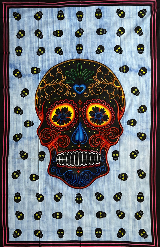 Day of the Dead Skull Tapestries Wall Hanging