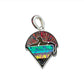 Inlaid Gemstone Grateful Dead Cats Down Under the Stars Pendants by David Freeland