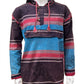 Striped Cotton Block Print Pullover Hoodie