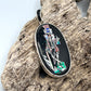 Rare Inlaid Gemstone Skeleton Sam Pendant by David Freeland
