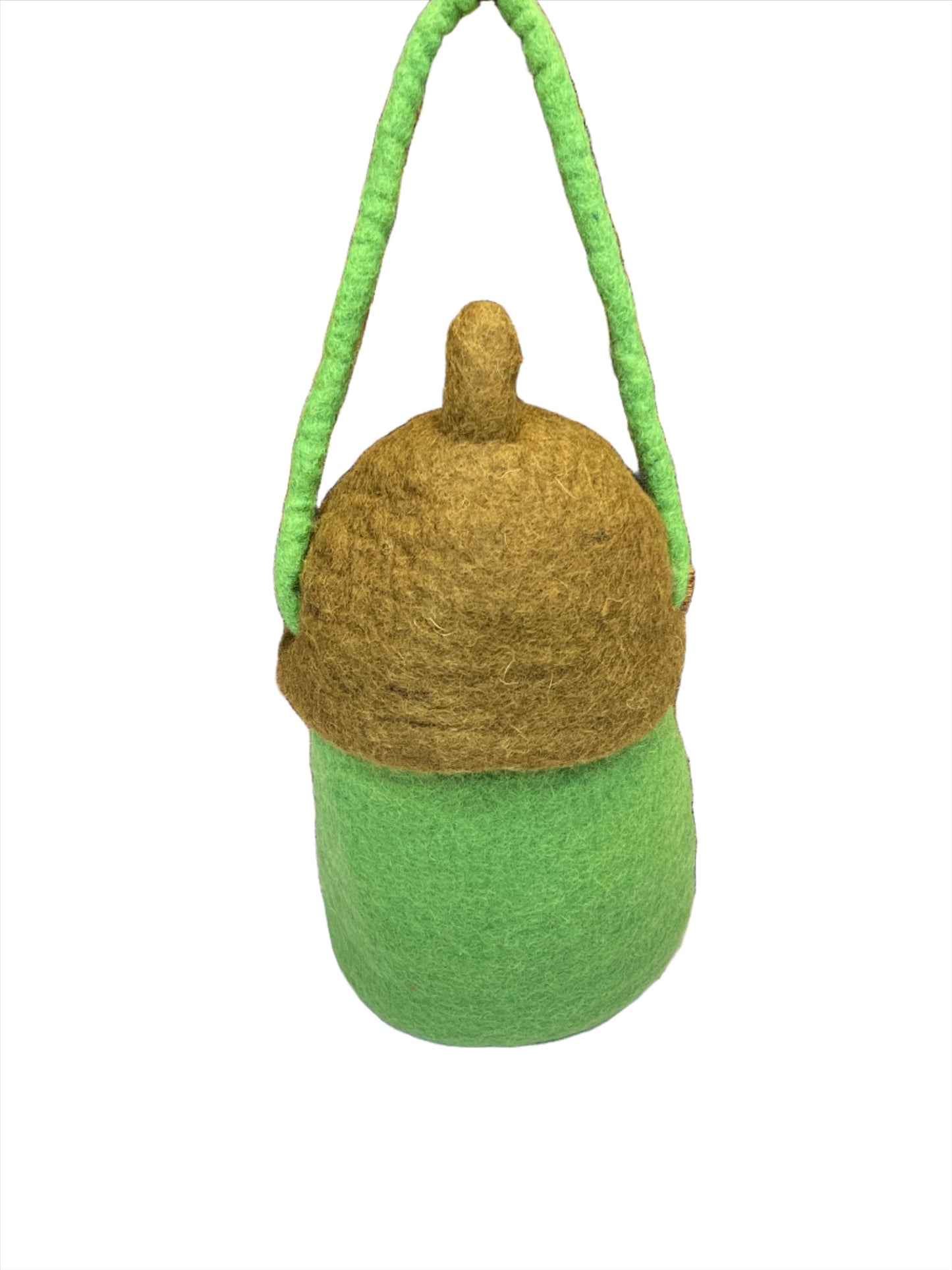 Hand felted Acorn Wool Bags