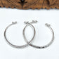 Sterling Silver Hill Tribe Rounded twist Cuff Bracelet
