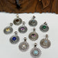 Small Sun Gemstone Pendants