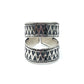 Sterling Silver Hill Tribe Triangle Open Cut Ring