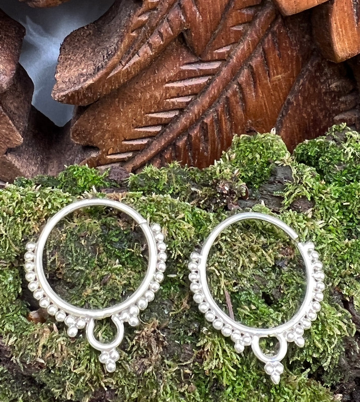 Tribal Ring Hoop Earrings