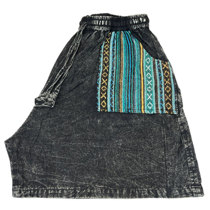 Cotton Drawstring Shorts with Gheri Pockets