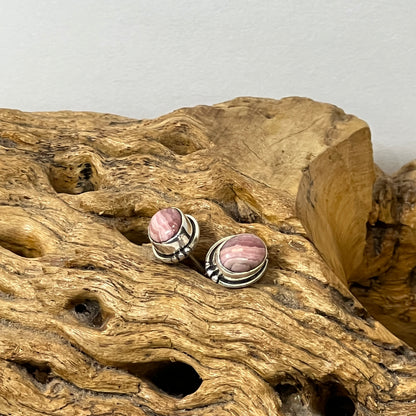 6mm Beaded Oval Studs Earrings