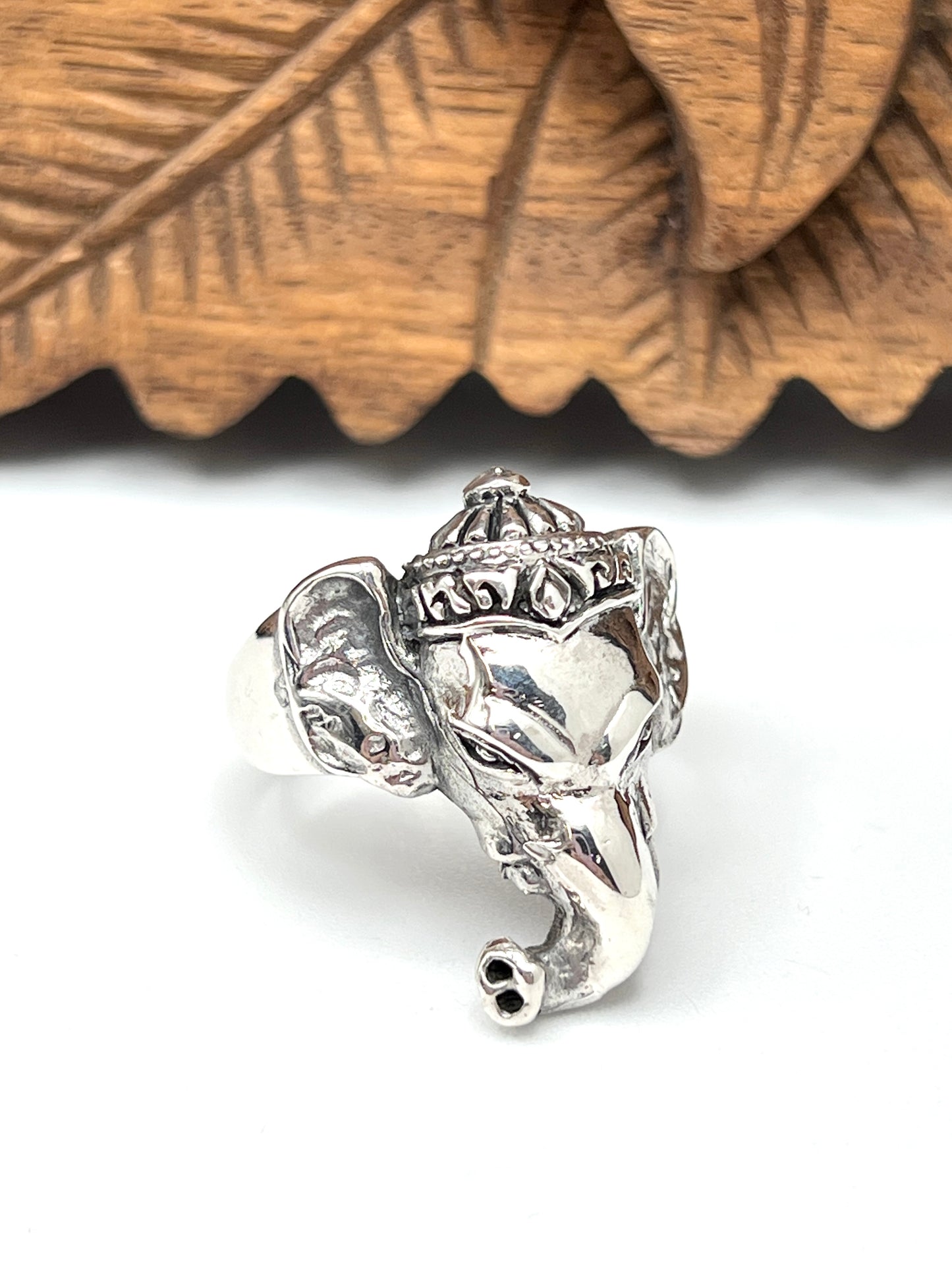 Sterling Silver Ganesh Elephant Ring