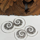 Beaded Swirl Slide Hoop Earrings