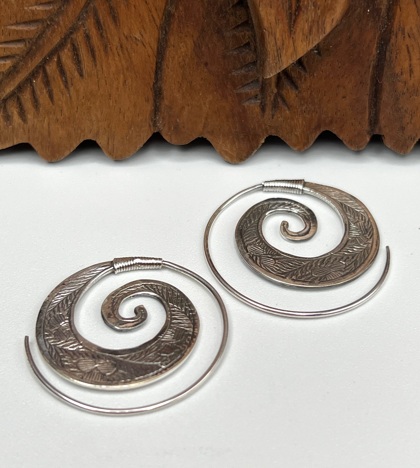 Decorative Slide Hoop Earrings