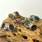 10mm Beaded Oval Faceted Studs Earrings