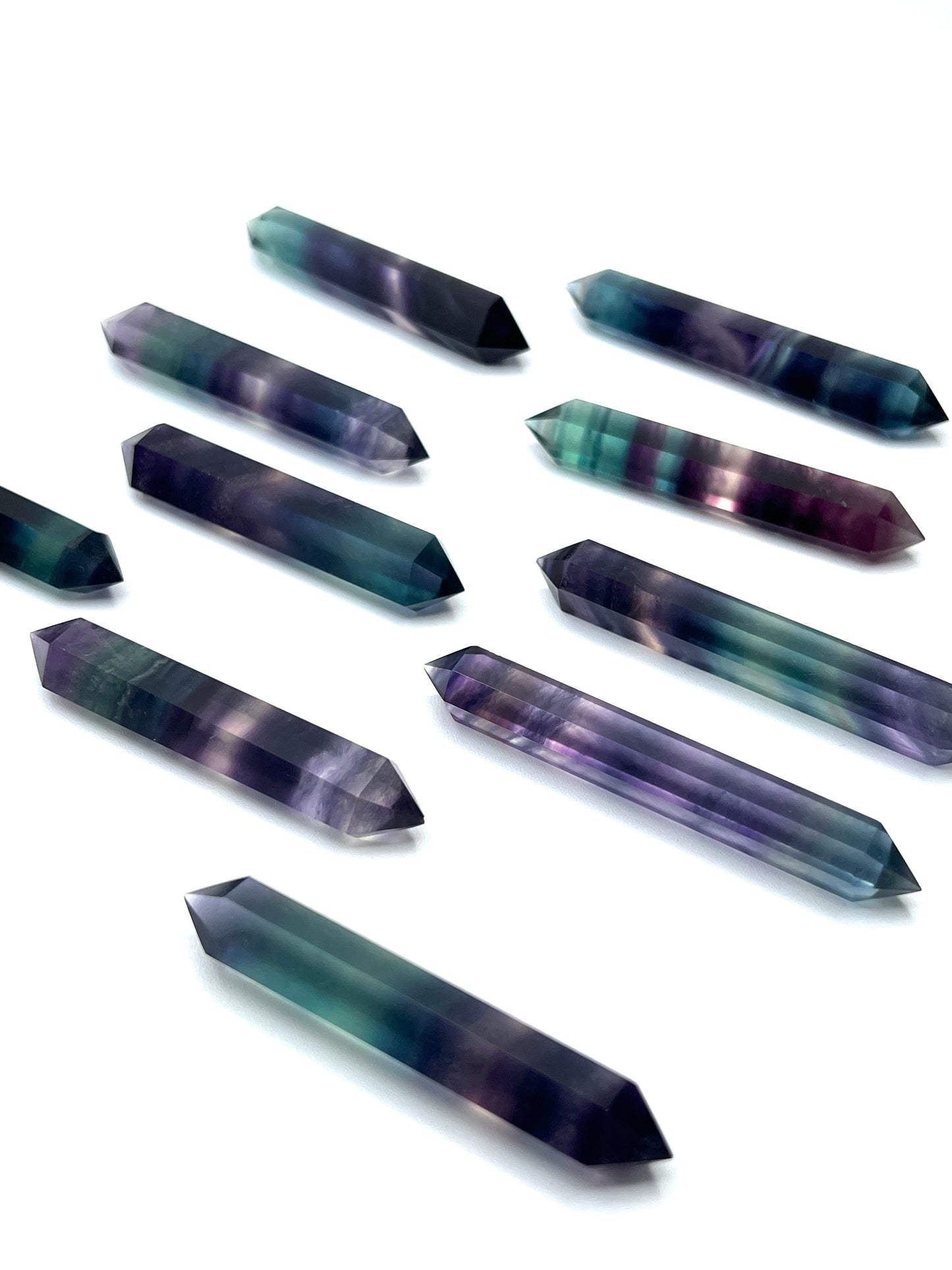 Double Terminated Fluorite Points