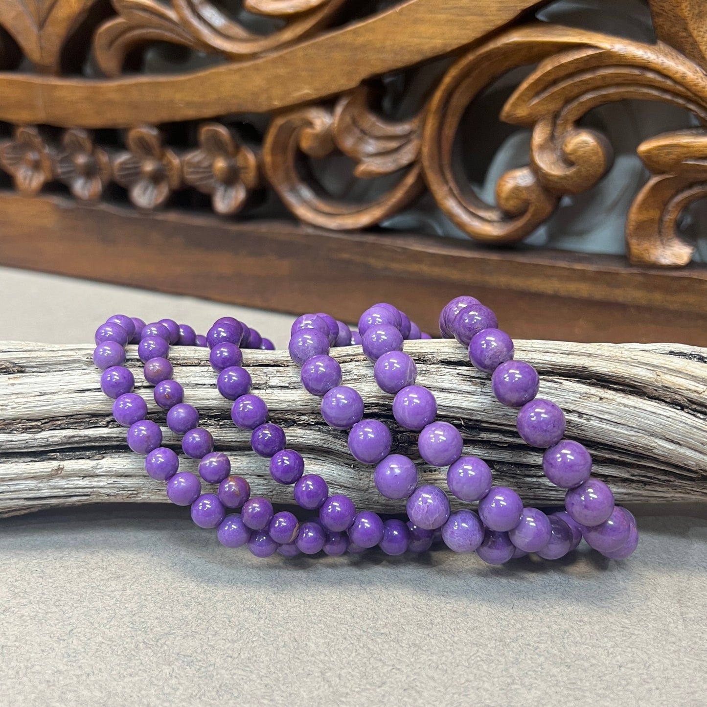 Phosphosiderite Stretchy Beaded Bracelets