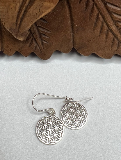 Flower of Life & Sacred Geometry Earrings