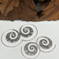 Beaded Swirl Slide Hoop Earrings