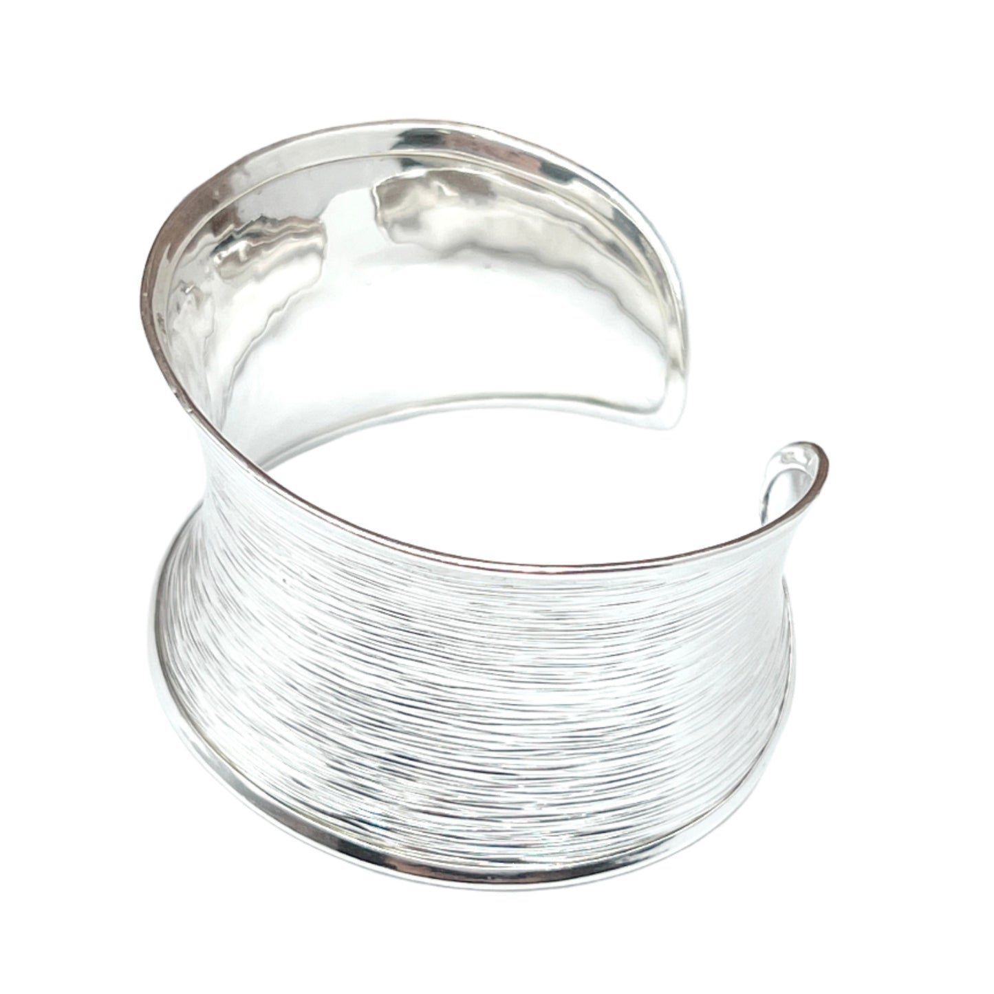 Sterling Silver Wave Cuff Bracelet